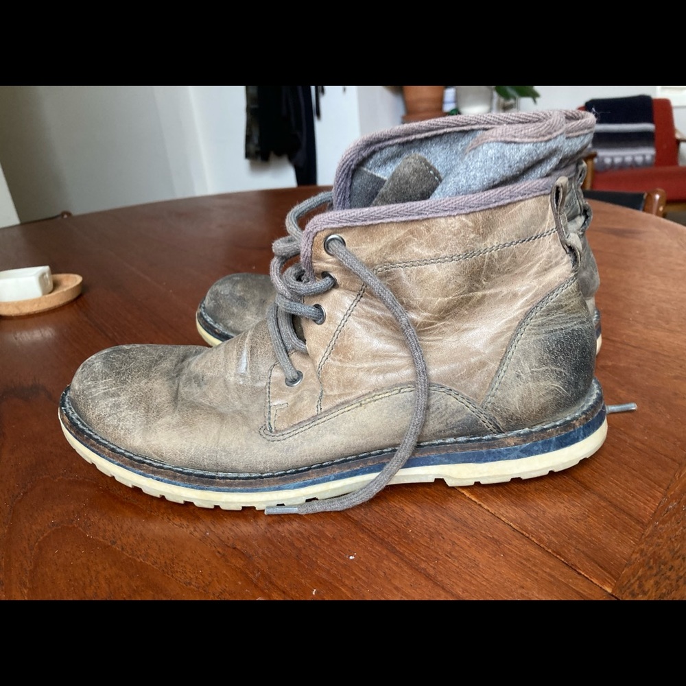 Aldo colbey insulated leather boots grey